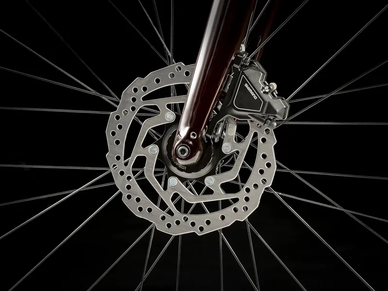 TREK FX Sport 5 Carbon Hybrid Bike in Red Carbon Smoke-4